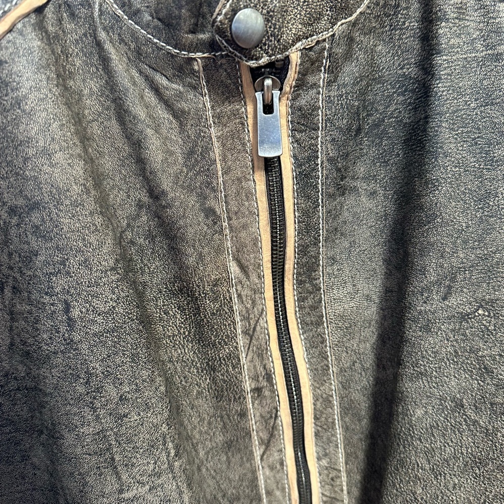 Brown Leather Jacket - Picture 4 of 5